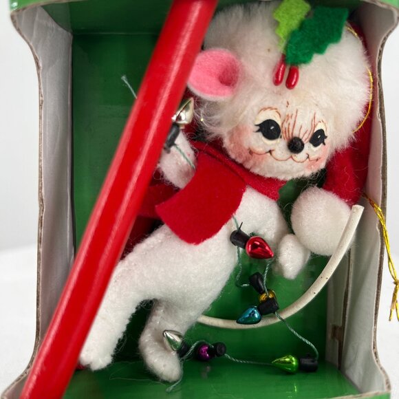 Light Up My Tree Mouse Annalee Doll Christmas Ornament 3" - Picture 5 of 5